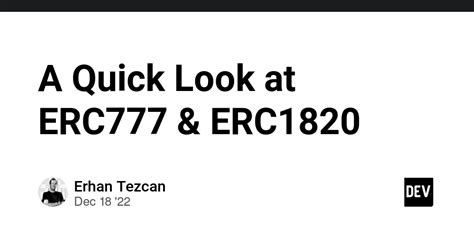 erc777|A Quick Look at ERC777 & ERC1820 .